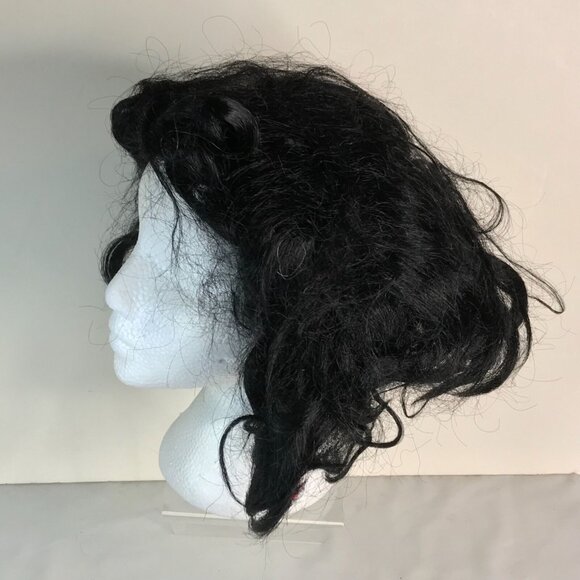 Wig Medium Black Messy Medium Bob Halloween Costume Dress Up Cosplay - Picture 3 of 8